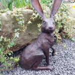 Exceptional quality bronze model of Hare